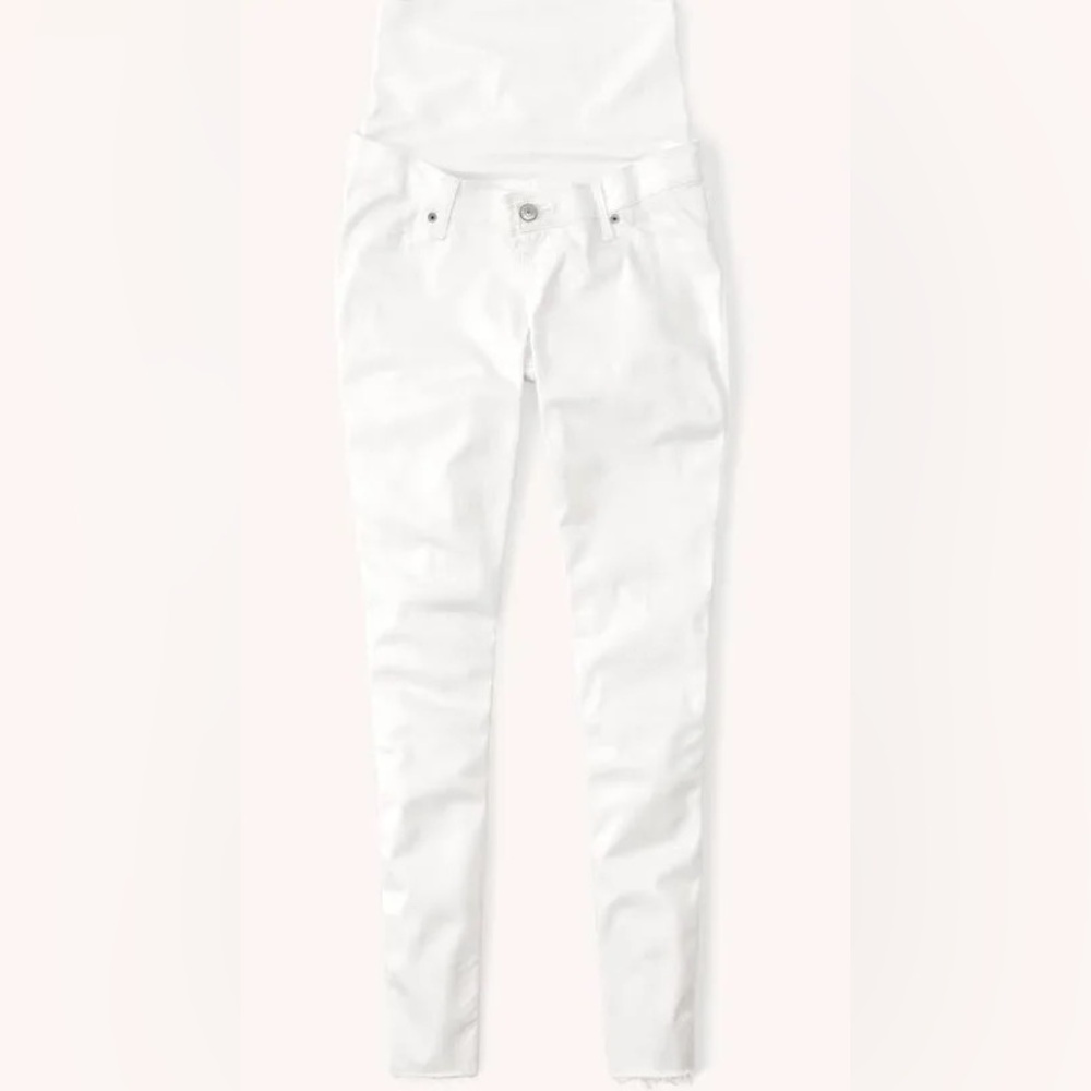NWT Abercrombie & Fitch White Maternity Jeggings/Jeans